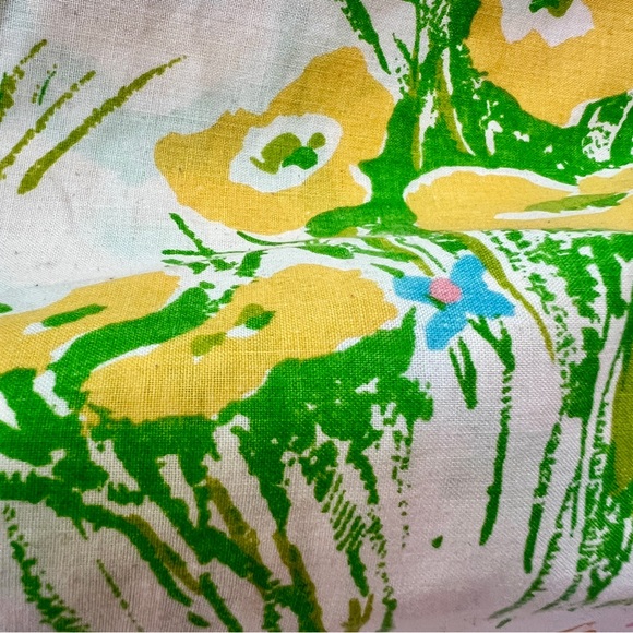 Vintage Pillowcase Garden Butterfly Flower Garden 1970’s Burlington - Picture 4 of 11